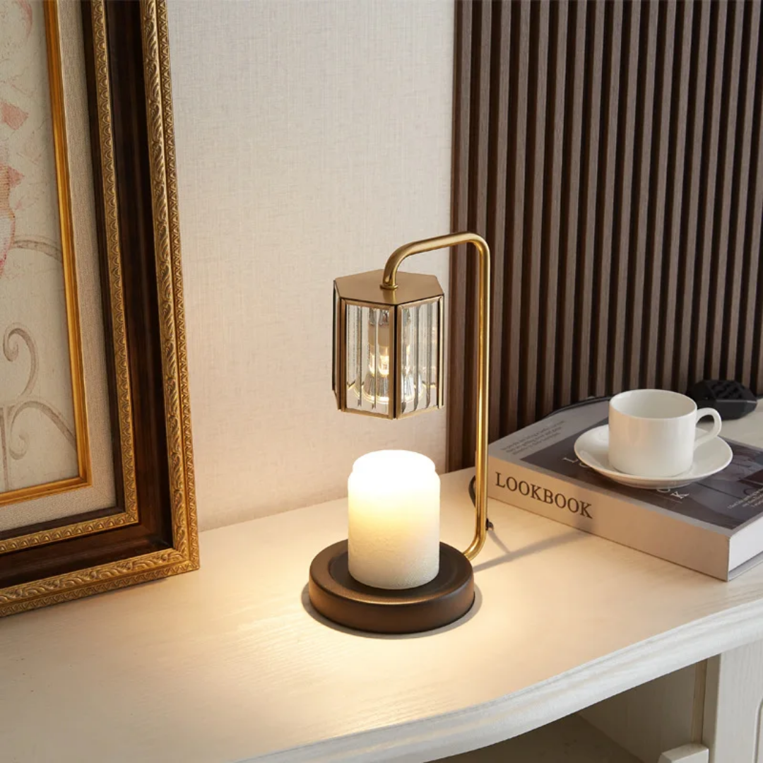 Aurelia Crystal Glow Warmer Lamp