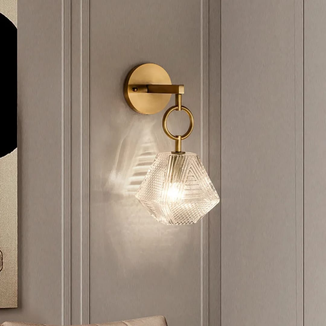 Crystal Geo Wall Light