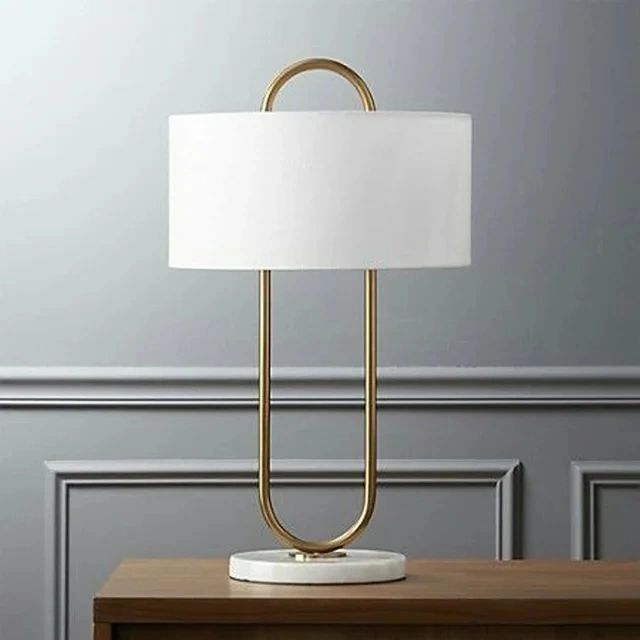 Elegant loop marble table lamp