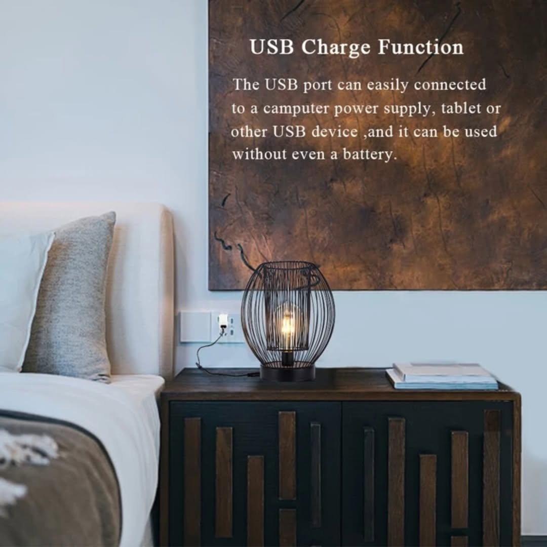 Aura Glow Cage Lamp